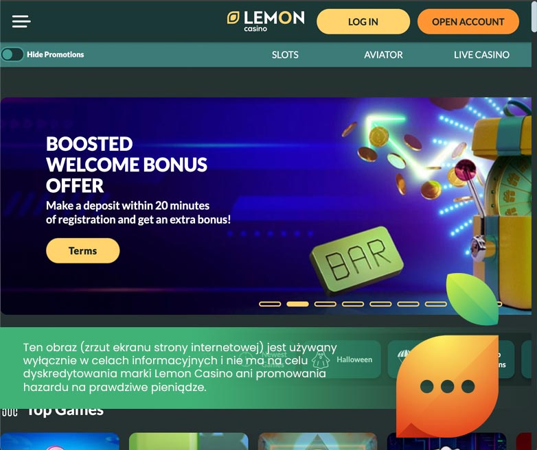 Lemon Casino Oficijna Strona Internetowa